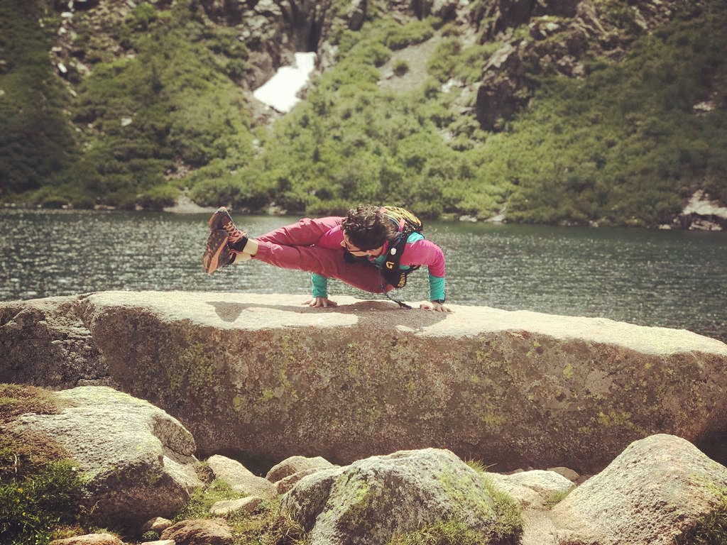 Présentation devant lac